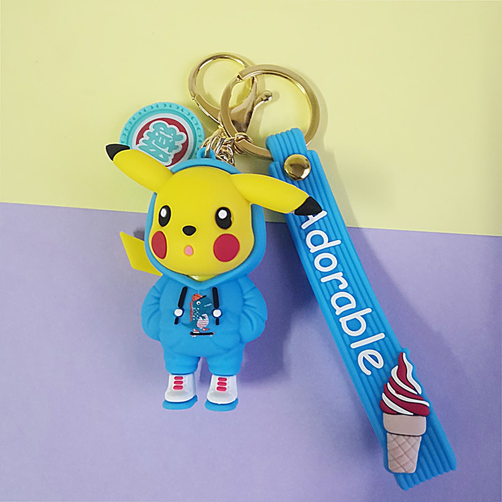 Móc Khóa Hình Pikachu Dễ Thương