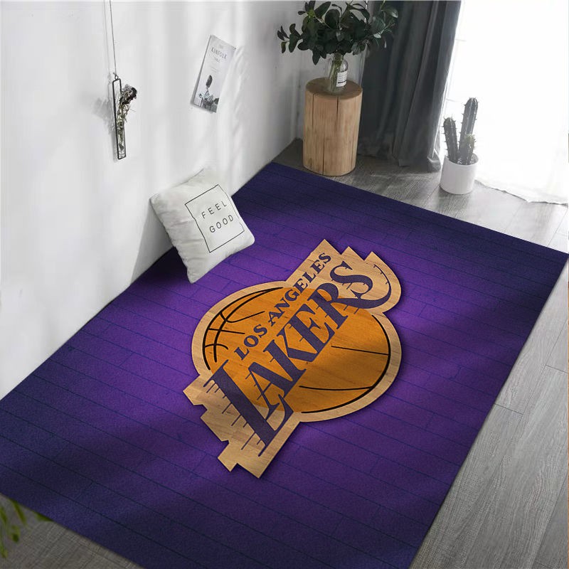 Thảm Trải Sàn Họa Tiết Ngôi Sao Bóng Rổ Nba Mamba Mamba Lakers James Kobe Trang Trí Phòng Khách Phòng Ngủ