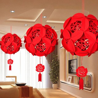Lồng Đèn Đỏ Xi zi 28cm Treo Trang Trí Nhà Cửa Dịp Năm Mới 2020