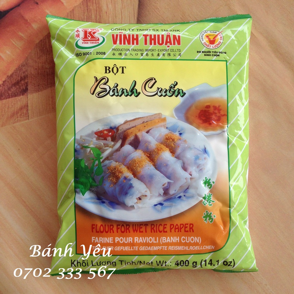 Bột bánh cuốn Vĩnh Thuận 400g - NL35