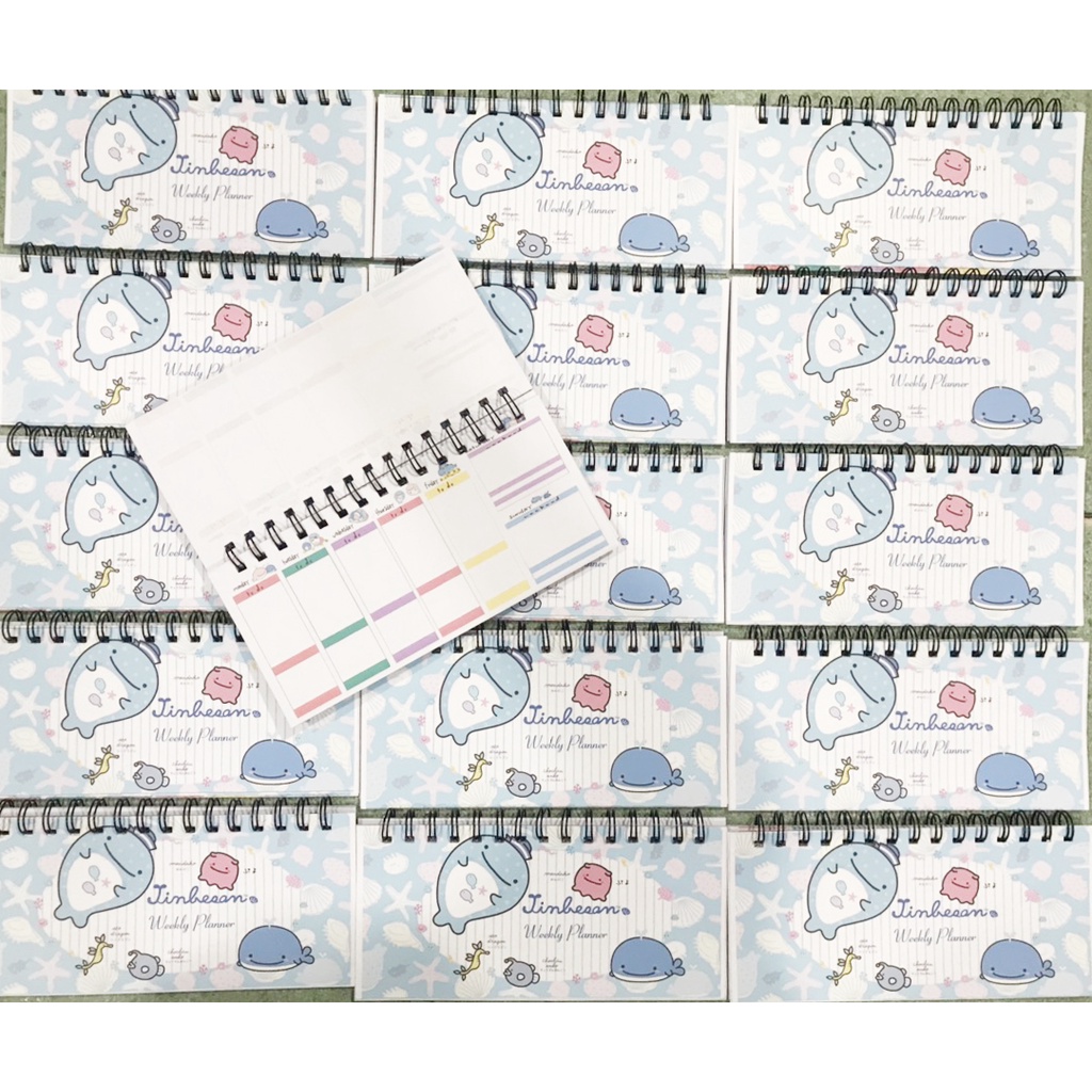 Sổ kế hoạch tuần cá voi jinbeisan WPI40 Weekly Planner 52 trang