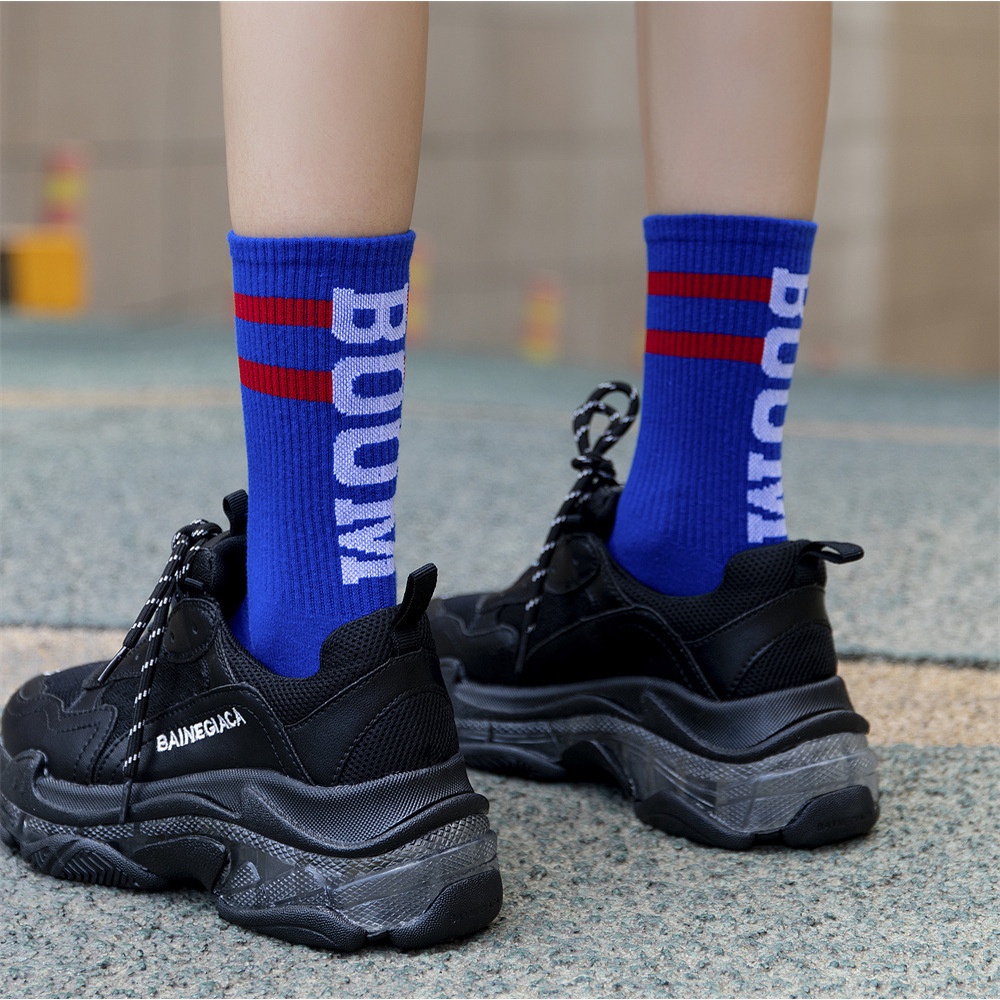 Tất Vớ BOOM Sọc Cổ - Tất Chữ BOOM Cao Cổ