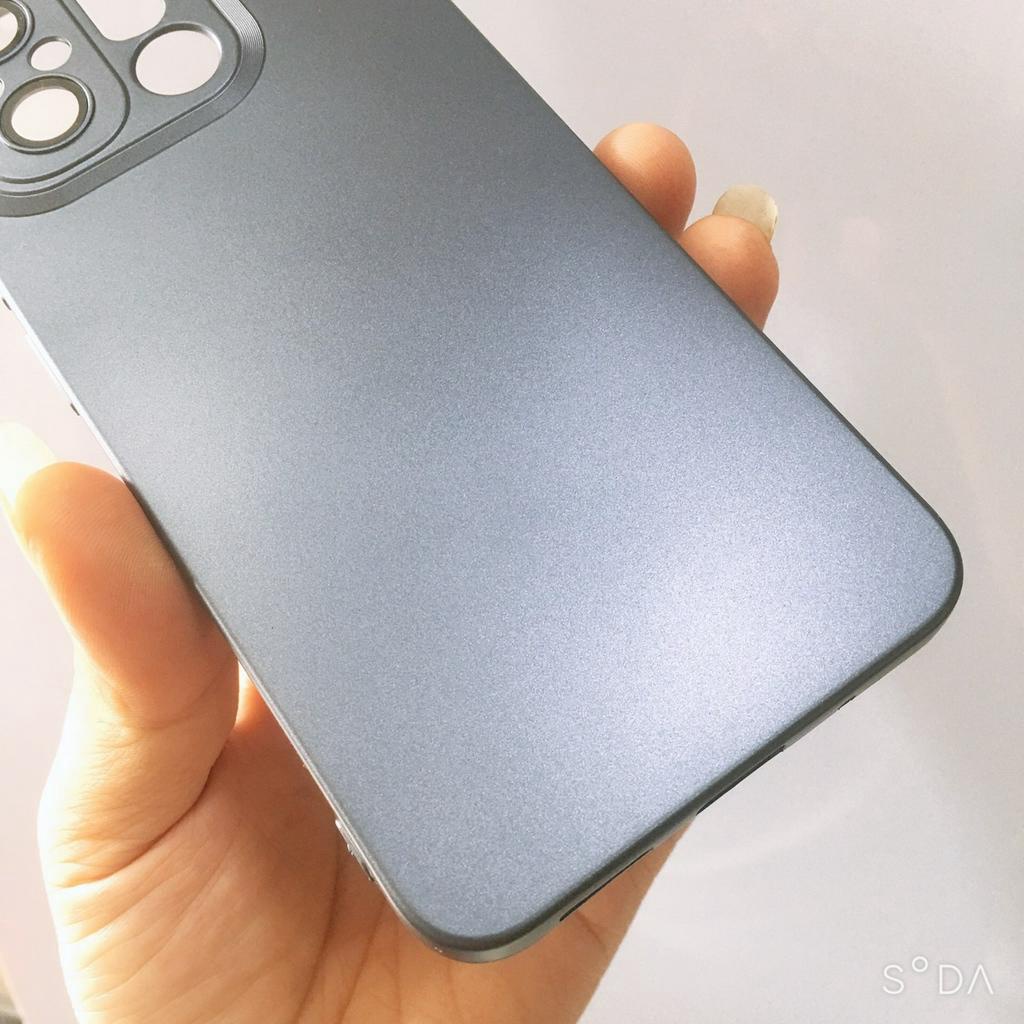 Ốp lưng Xiaomi Redmi 12C/ 11A TPU màu nhám chống vân tay viền vuông sang trọng