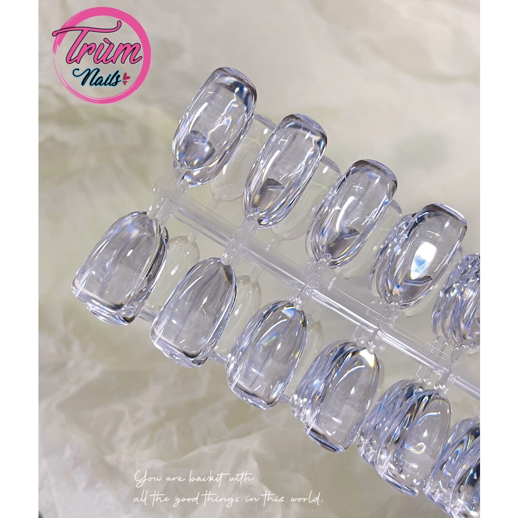 Móng sơn mẫu dạng thạch trong suốt