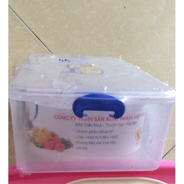 Bộ 3 hộp nhựa đựng thức ăn việt nhật | BigBuy360 - bigbuy360.vn