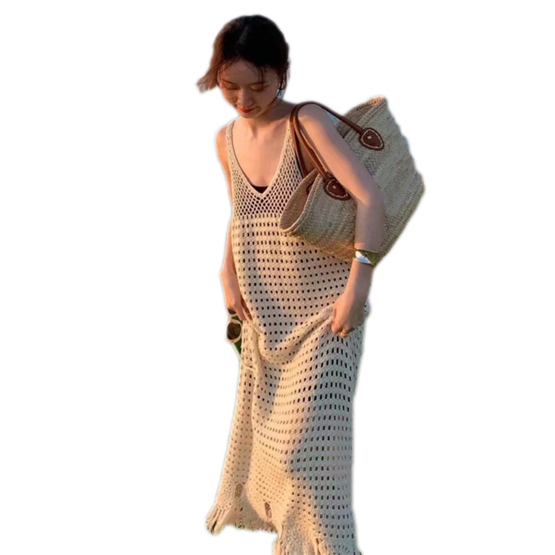 Đầm Maxi Dệt Kim Sát Nách Thiết Kế Khoét Quyến Rũ