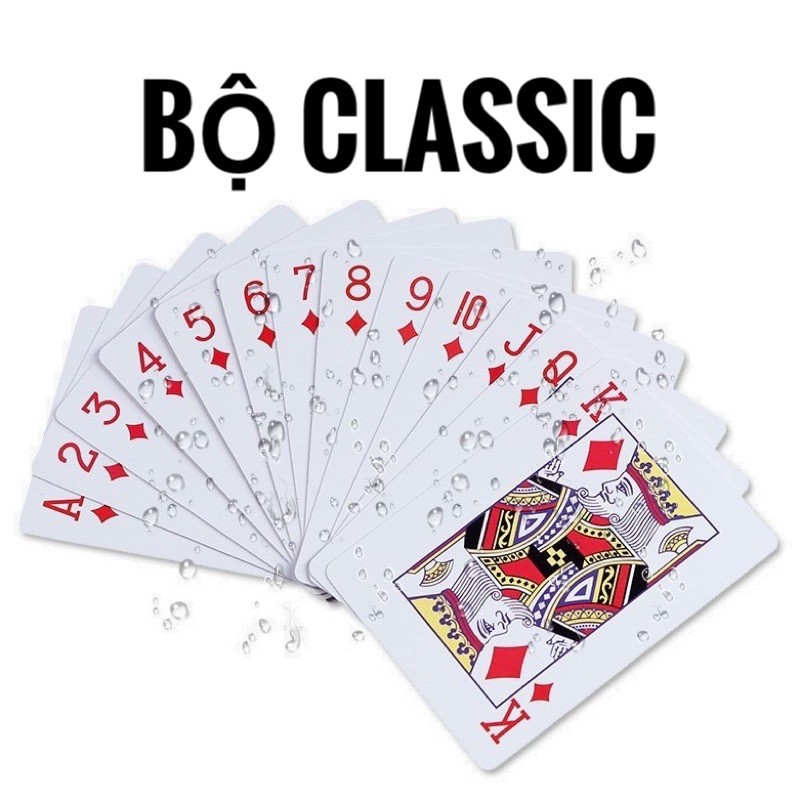 Bộ Bài Tây POKER Chất Liệu Nhựa PVC Chống Thấm Nước - Bài tú lơ khơ nhựa