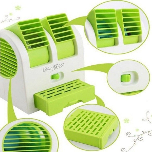 Quạt Điều Hòa Mini 2 Cửa Để Bàn