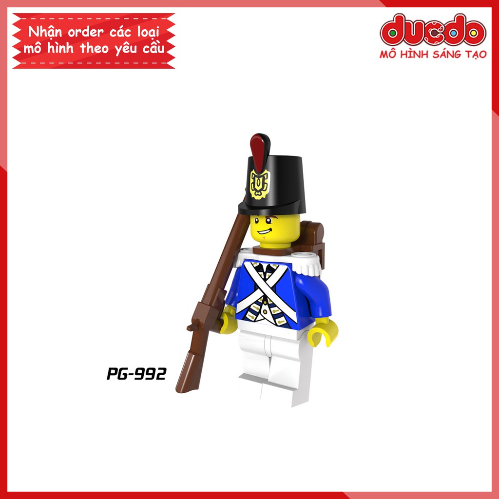 Minifigures lính hải quân hoàng gia - Nhận build quân số lượng lớn - Đồ chơi Lắp ghép Xếp hình Mini Mô hình POGO PG8035