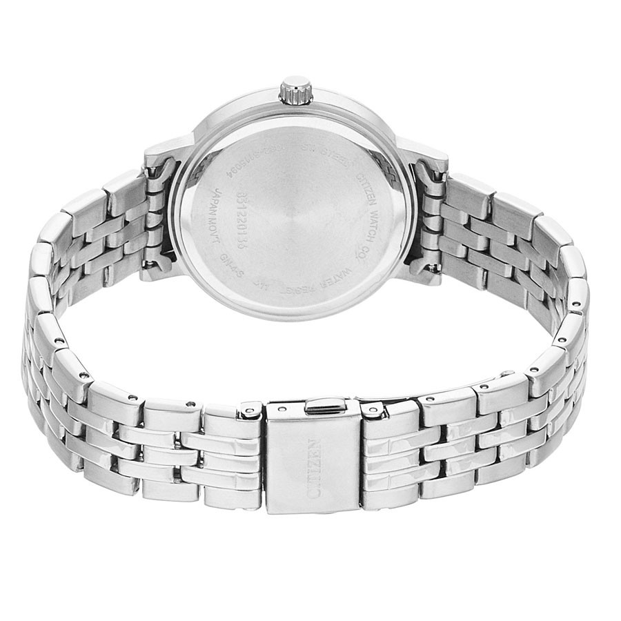 Đồng Hồ Citizen Nữ Đính Đá Swarovski Dây Kim Loại Pin-Quartz EL3040-80A - Mặt Trắng (31mm)