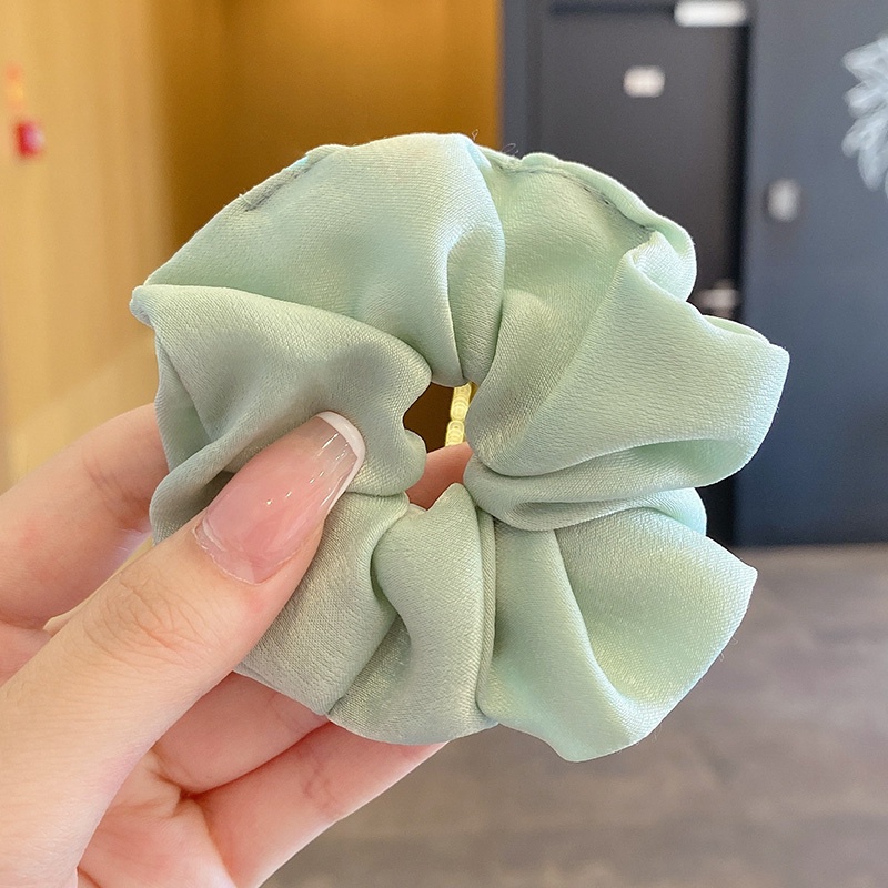 Dây cột tóc màu xanh lá cây thời trang mùa hè