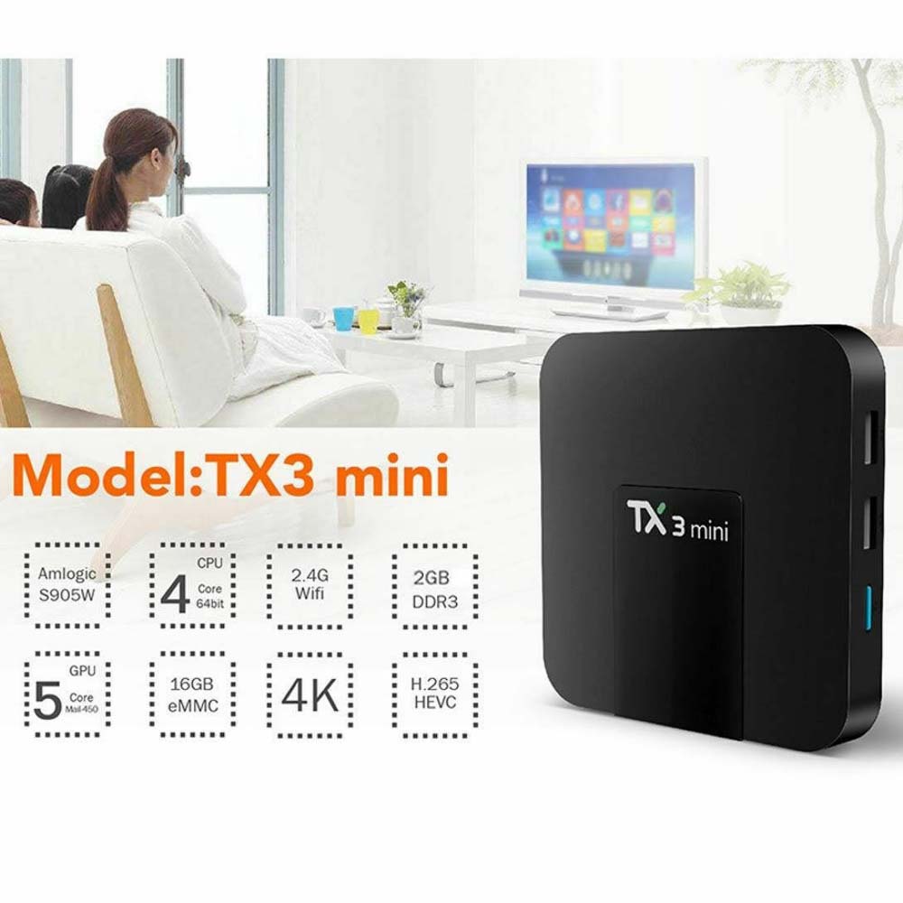 Đầu Thu Tv Box Thông Minh 1gb + 8gb 2gb + 16gb 4k Android 8.1 Hdmi Hd Và Phụ Kiện