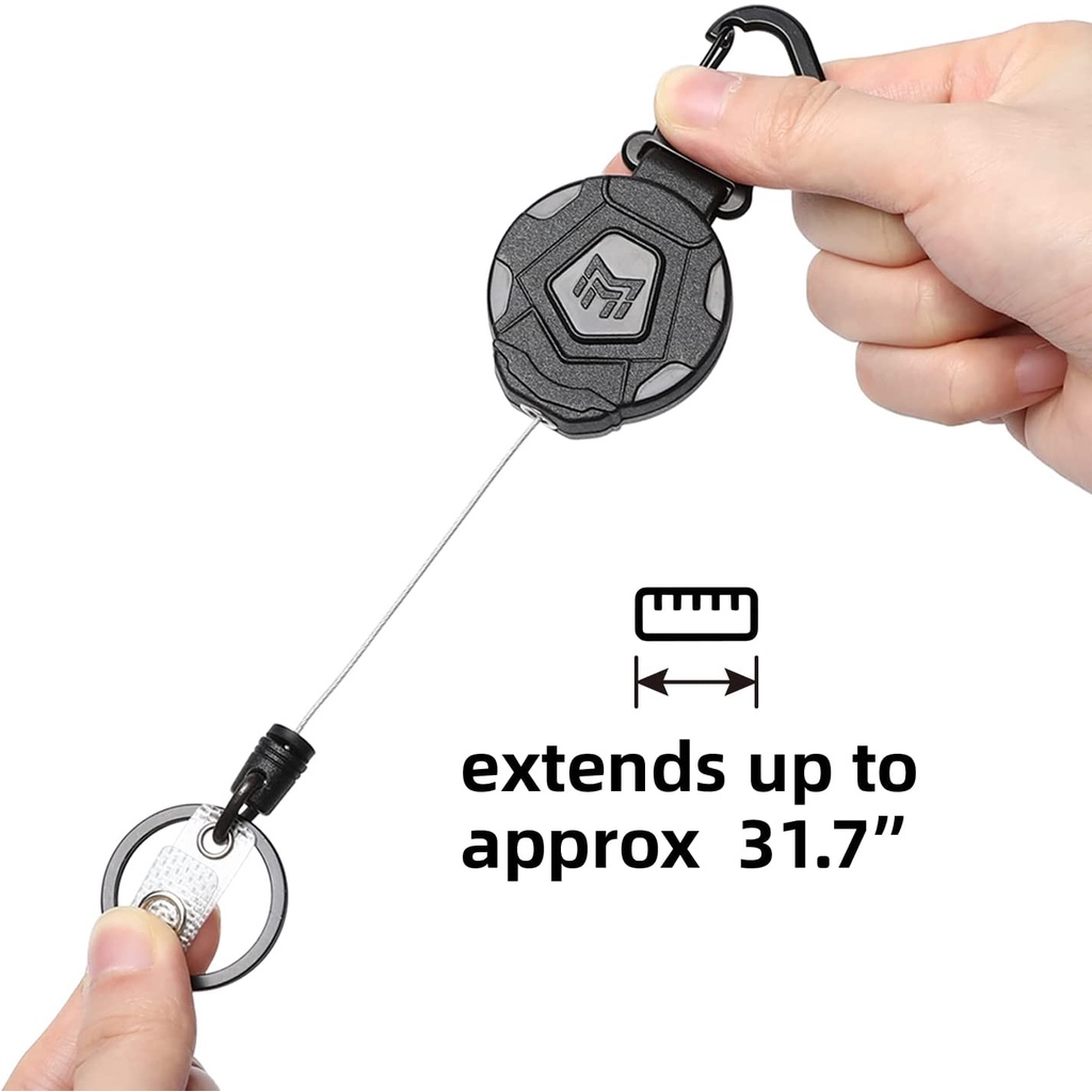 Móc Khóa Có Thể Rút Lại  Bằng Thép 31.5 "