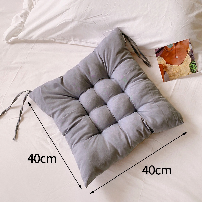 Đệm Lót Ghế Ngồi Hình Vuông Dày Dặn Màu Sắc Đơn Giản