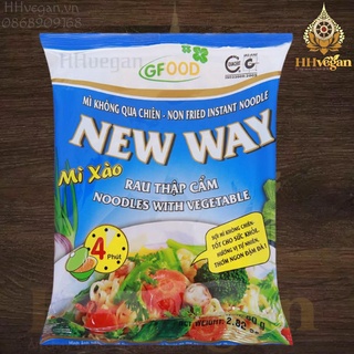 Mì xào khô vị rau củ thập cẩm New Way - 1 gói 80g - Sợi mì không chiên - Đồ ăn liền chay