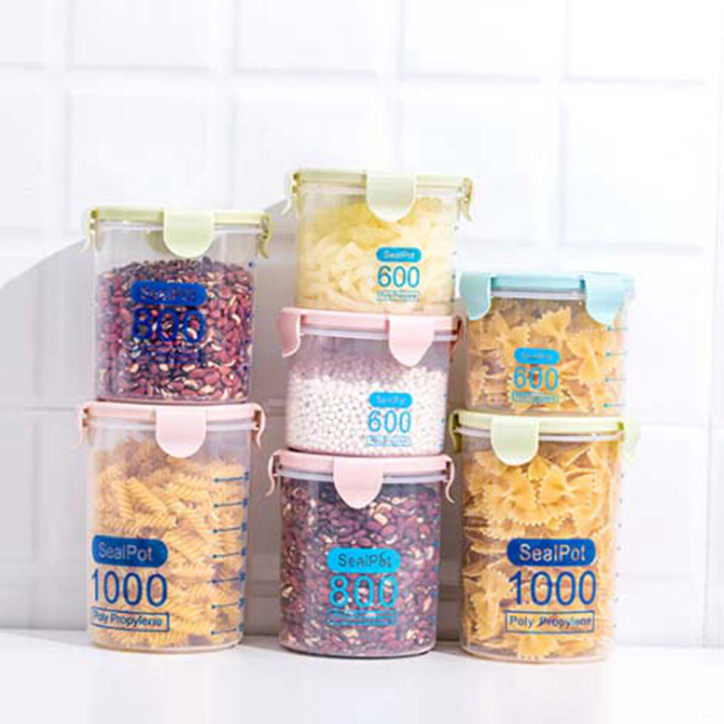 Hộp Nhựa Trong Suốt Đựng Thực Phẩm Khô Có Nắp Đậy Thiết Kế Tiện Dụng Cho Nhà Bếp | BigBuy360 - bigbuy360.vn