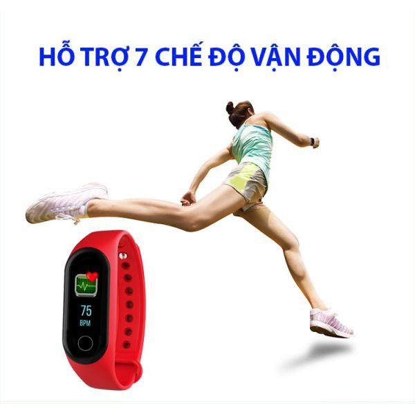 Đồng hồ thông minh M3 theo dõi sức khỏe