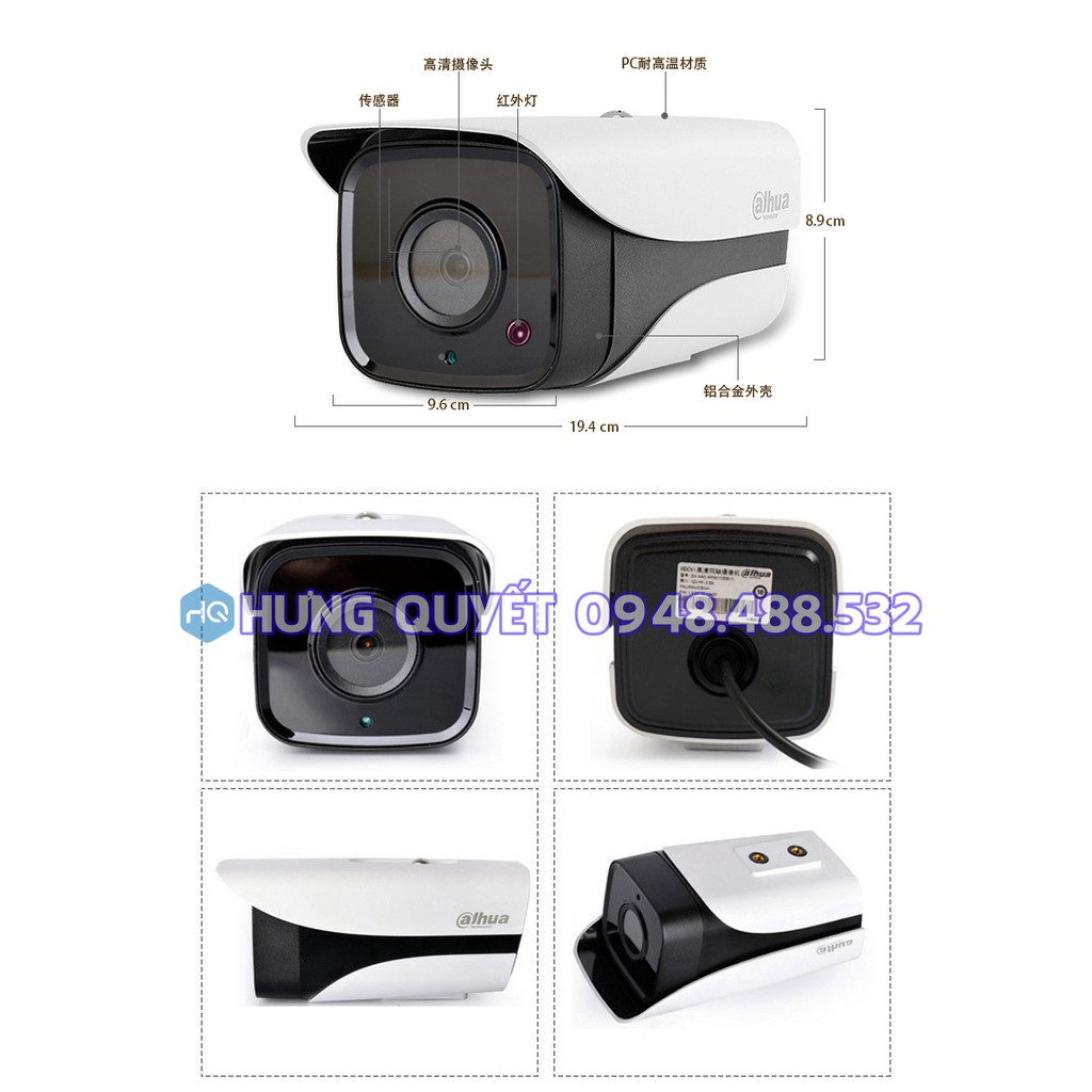 Camera Dahua 1235CA , 2Mp Full HD 1080p, chuẩn Onvif