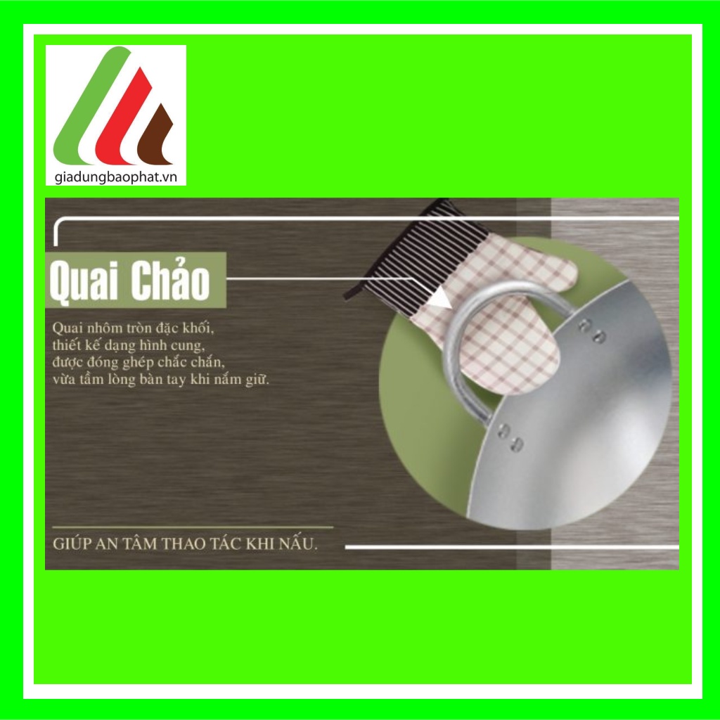 Chảo bầu nhôm xi Kim Hằng đủ size 22 26 30 34 36 38 40 44 46 50  Chính hãng