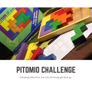 Bộ Đồ Chơi Xếp Hình Pitomio - Đồ chơi Gỗ phát triển trí tuệ cho bé