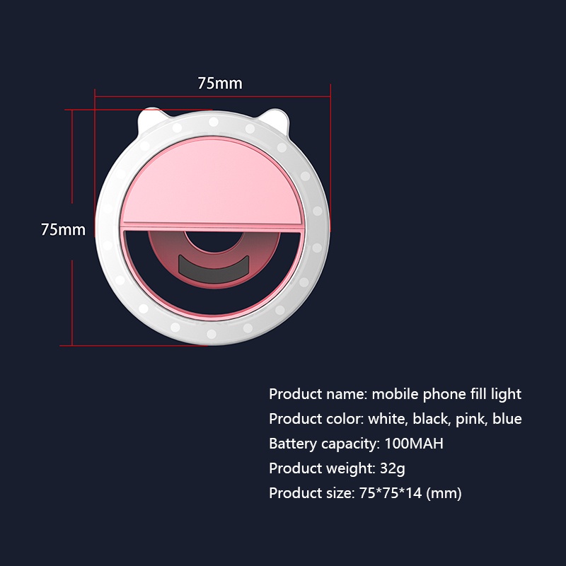 ⌂⌂ Đèn LED mini hỗ trợ chụp ảnh cho điện thoại