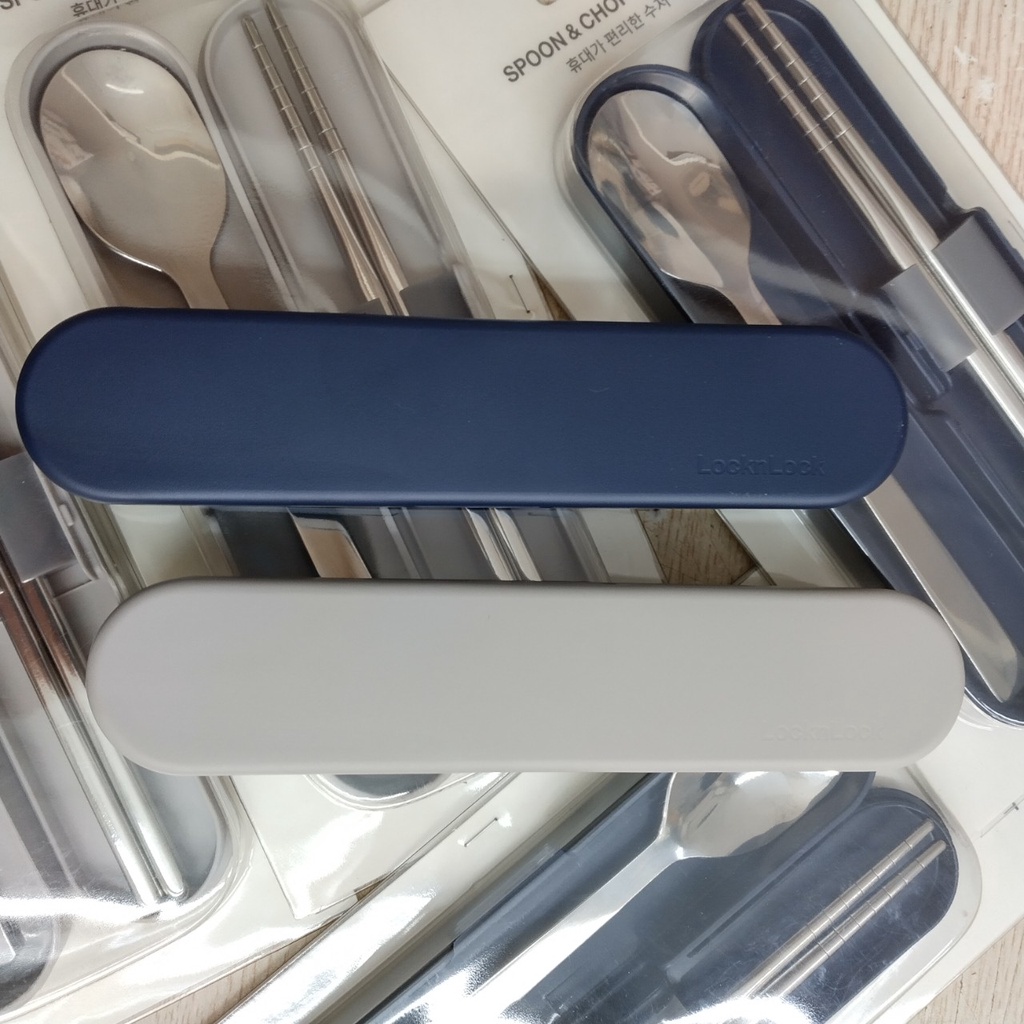 Bộ muỗng đũa Lock n Lock bằng thép không gỉ HPL105 có hộp kèm theo, hàng chính hãng
