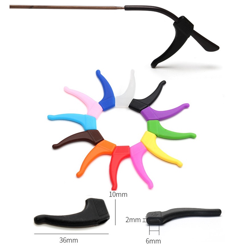 Cài tai silicone cố định kính chống tuột, rơi kính tiện dụng chơi thể thao