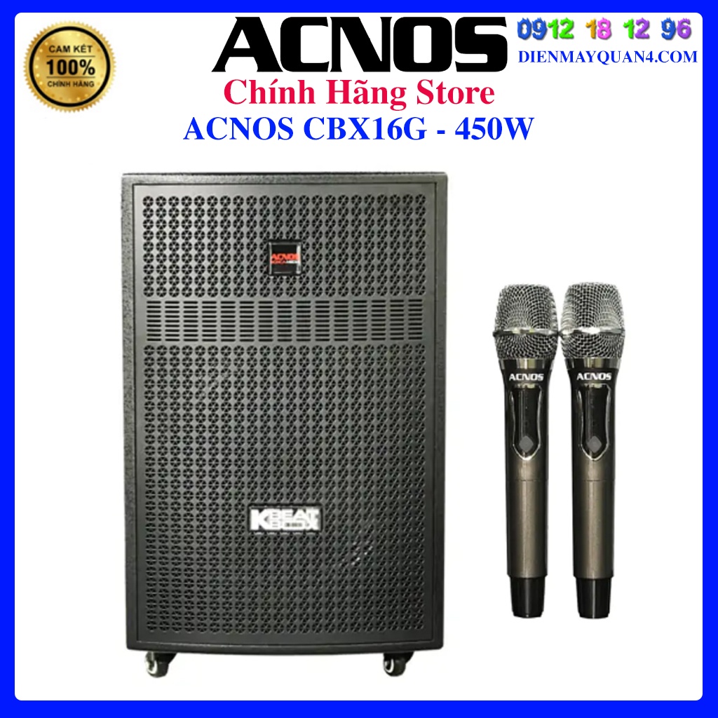 [ACNOS CBX 16G] Loa Karaoke Di Dộng Bluetooth ACNOS CBX16G, Hàng chính hãng