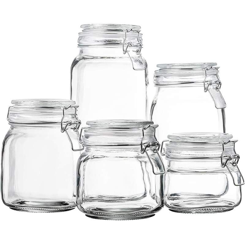 Hủ thủy tinh 500ml nắp gài đựng gia vị
