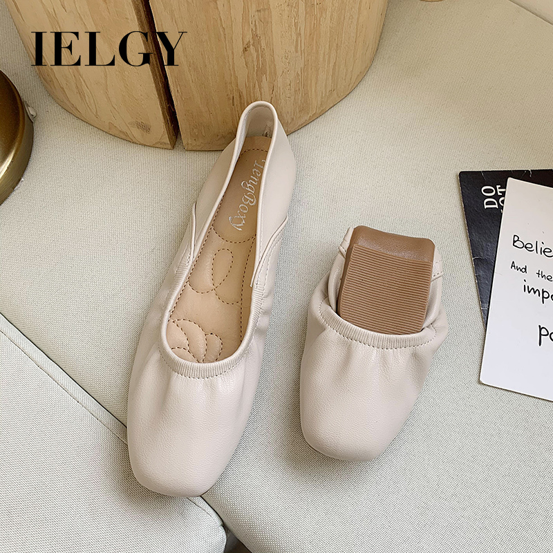 Giày búp bê IELGY đế mềm dạng cuộn thời trang cho nữ