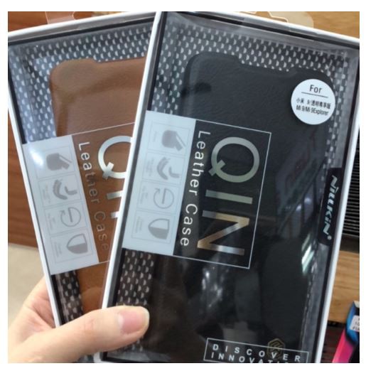 Bao da Cao cấp Nillkin QIN cho Xiaomi Mi9