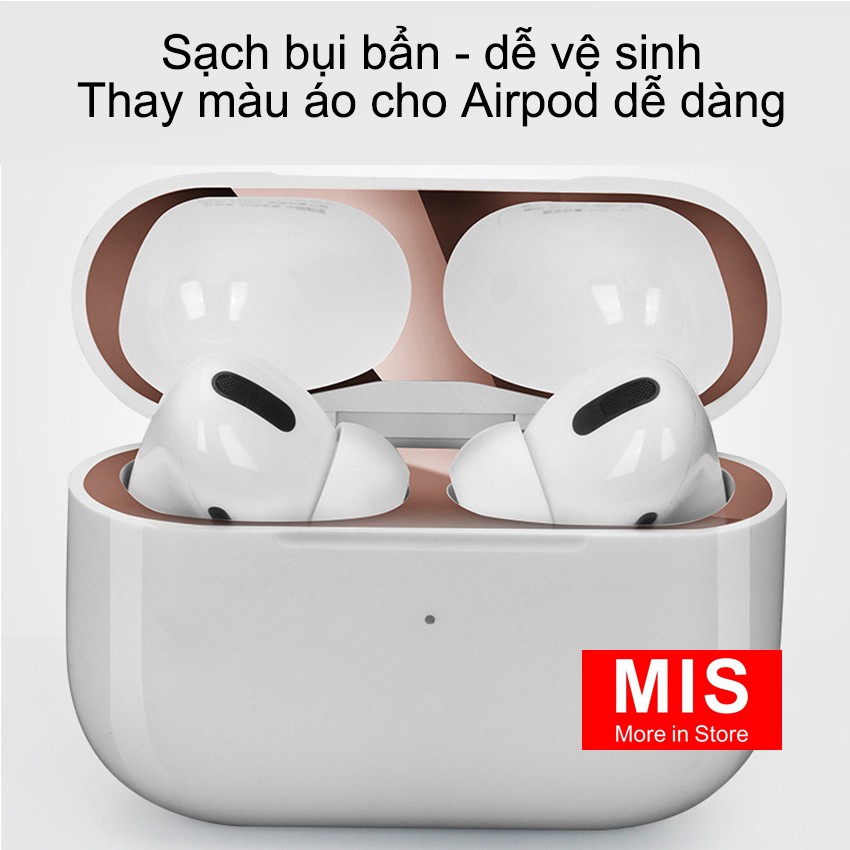 Miếng Dán Kim Loại Bảo Vệ Tai Nghe Bluetooth Airpod Pro Chất Lượng Cao Tính Năng Chống Bụi Bẩn TN004PK