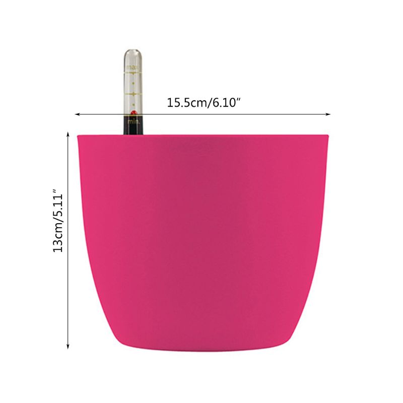 Chậu Trồng Cây Tự Tưới Nước Bằng PP Kích Thước 6 X 5 ''