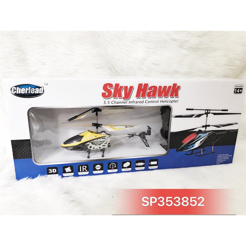 Hộp máy bay trưc thăng ĐK trên không 2 tầng, có sạc usb 3D