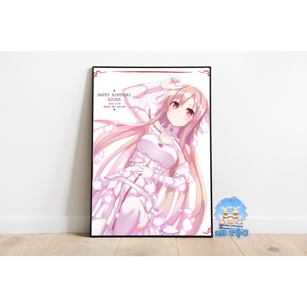 Tranh poster A3 Yuuki Asuna (1) Anime Manga Light Novel Sword Art Online chất liệu giấy cao cấp - 2D Tộc Shop