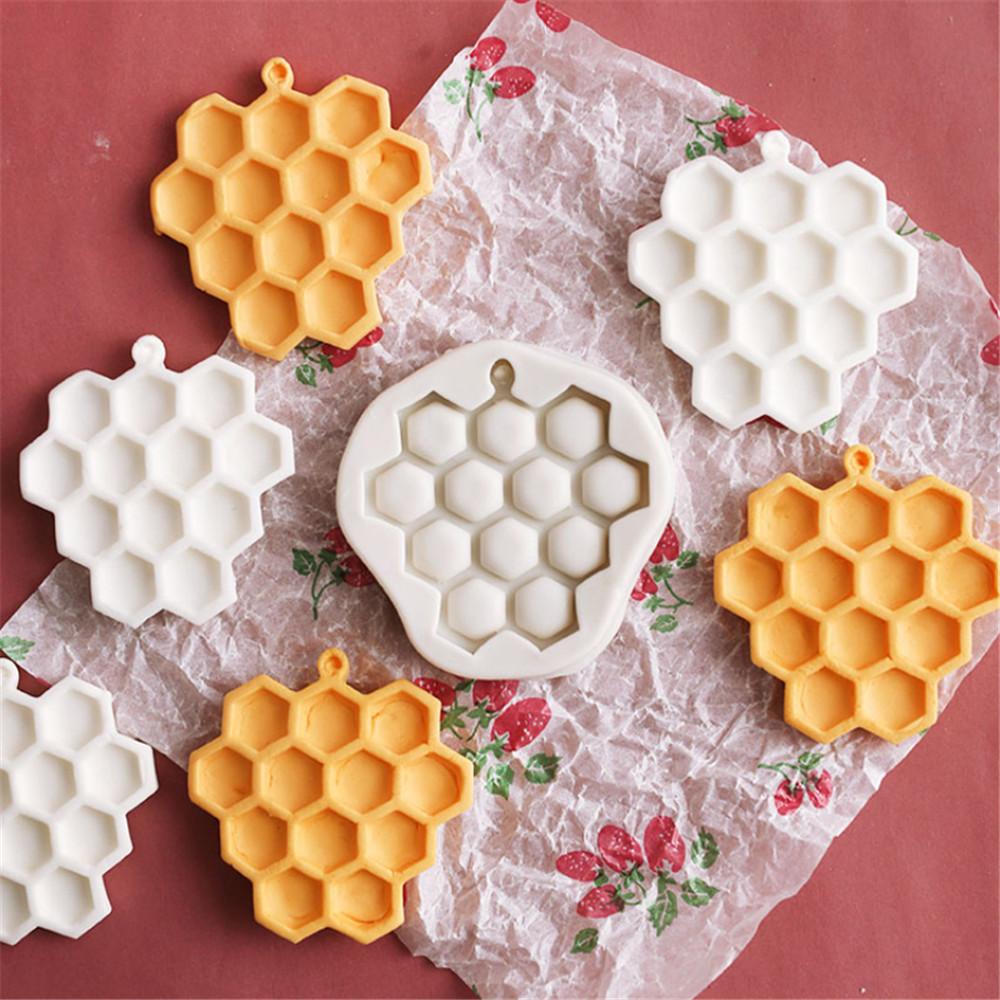 Khuôn Silicone Làm Bánh Hình Tổ Ong Tiện Dụng