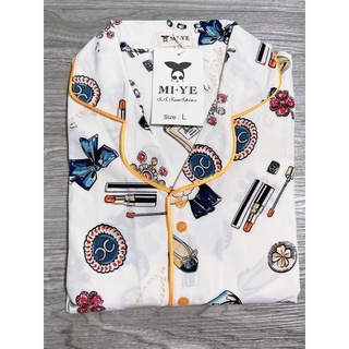 Bộ Lụa Phi Pyjama Mặc Nhà Hàng Xịn