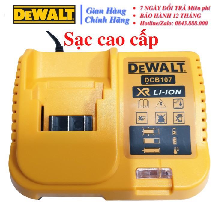 [CHÍNH HÃNG] Máy khoan PIN Dewalt 36V (CÓ BÚA) - 2 PIN - TẶNG KÈM 3 MŨI: Khoan bê tông, Khoan sắt, Khoan gỗ