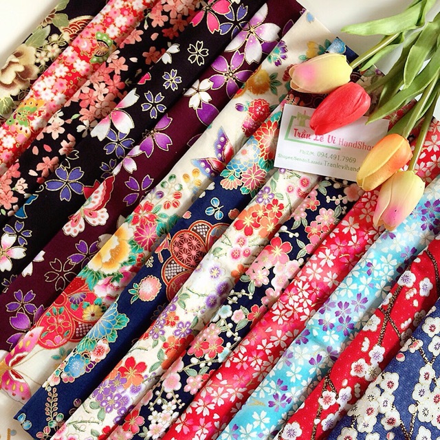 #V74🌈 VẢI LINEN CAO CẤP HOẠ TIẾT NHẬT BẢN MAY ĐỒ CHO TRẺ EM, DOLL, OBITSU, DIY, DECOR, HANDMADE, QUILTING, SCRUNCHIES