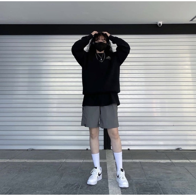 Quần shorts kaki Groove*Rhyme unisex xuất Hàn  - P:B