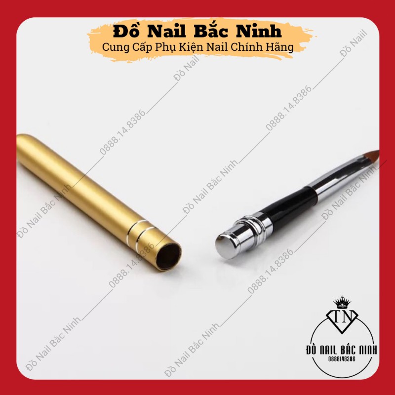 Bộ Cọ Vẽ Nail 10 Cây Cán Nhôm Cao Cấp Đầy Đủ Cọ Hoa Cúc, Cọ Nét, Cọ Bản , Cọ Màu Nước