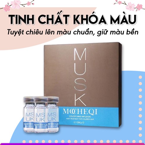 Tinh chất Khóa Màu tóc nhuộm Musk Giữ Màu Tóc Nhuộn Lâu Phai An Toàn (1lọ: 10ml)