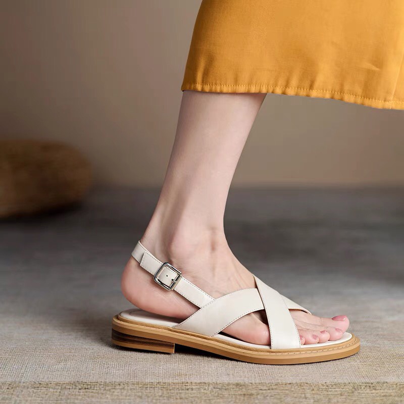 Giày Sandal Nữ Quai Chéo Bản To Êm Chân Quai Chữ X E88