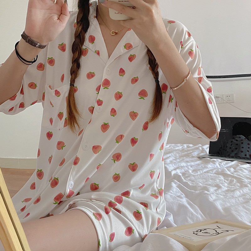 Bộ ngủ pijama tổng hợp hình siêu cute vải cotton | BigBuy360 - bigbuy360.vn