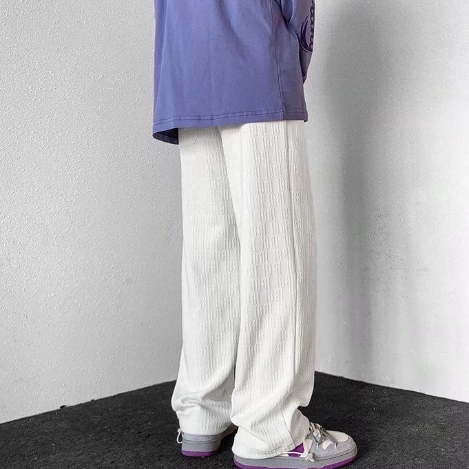 Quần Dài Thể Thao Nam quần thun ống rộng sọc simple  giá rẻ quần dài thể thao Thời Trang Phong Cách Hàn Quốc