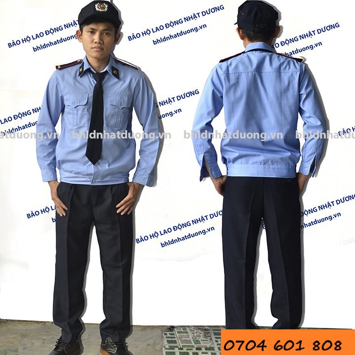 Quần áo bảo vệ dài tay BV03 , Đồng phục đồ bảo vệ (Áo Si Thô, Quần Vải Cashme)
