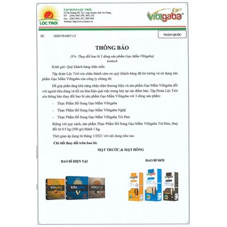 Gạo mầm nghệ Vibigaba 1kg