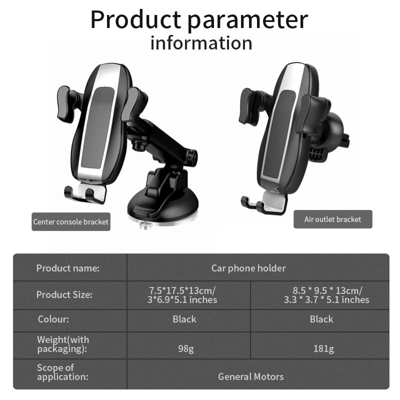 Bảng điều khiển giá đỡ điện thoại/ định vị GPSSEAMETAL gắn trên ô tô/ cửa thông gió cho điện thoại