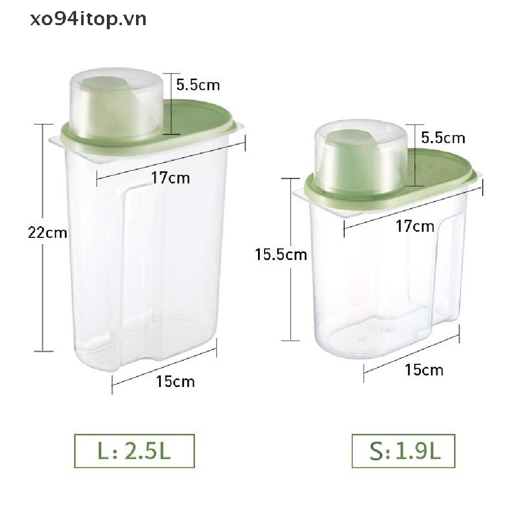 Hộp Nhựa Đựng Ngũ Cốc Đa Năng Tiện Dụng