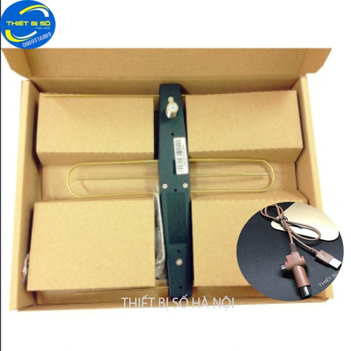 Combo Anten Dvb T2 có mạch khuếch đại và Dây cấp nguồn cho Anten